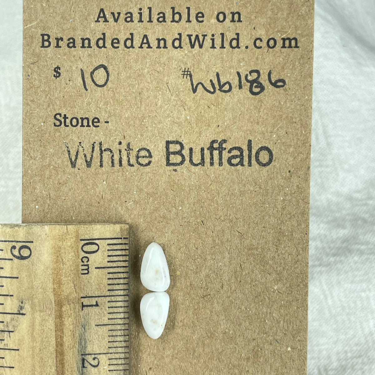 White Buffalo Cabochon - WB186 8329C754-AEBD-4ADE-ADE5-D0AE75743C09 Brandedandwild.com