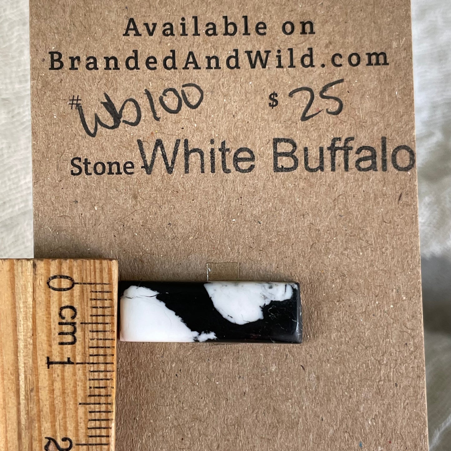 White Buffalo Cabochon - WB100