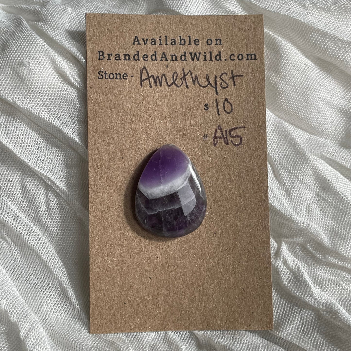 Amethyst Cabochon - A15 8339874D-E3FF-4BFC-85FC-5B6396B732E2 Brandedandwild.com