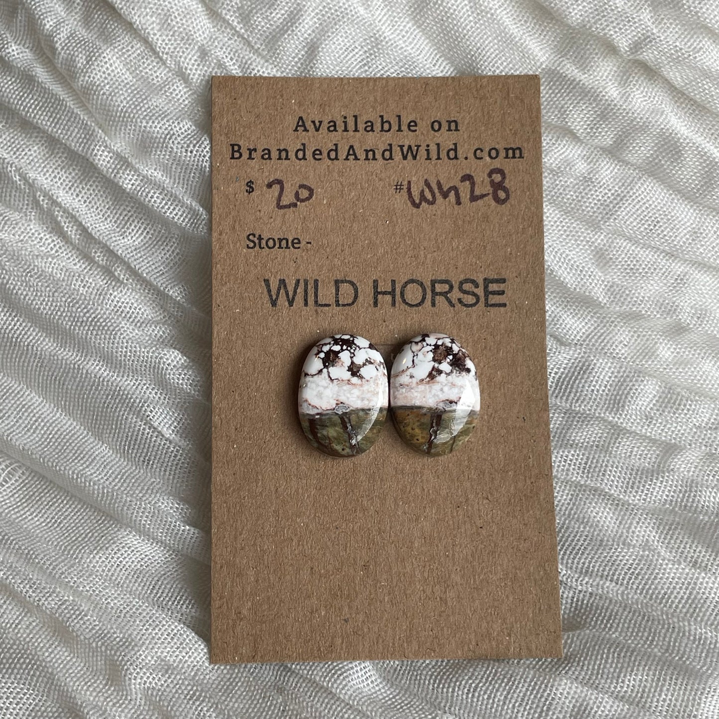 Wild Horse Cabochon - WH28 833B9BCE-AA9F-45A0-BE4A-2DC0DB8F51C8 Brandedandwild.com