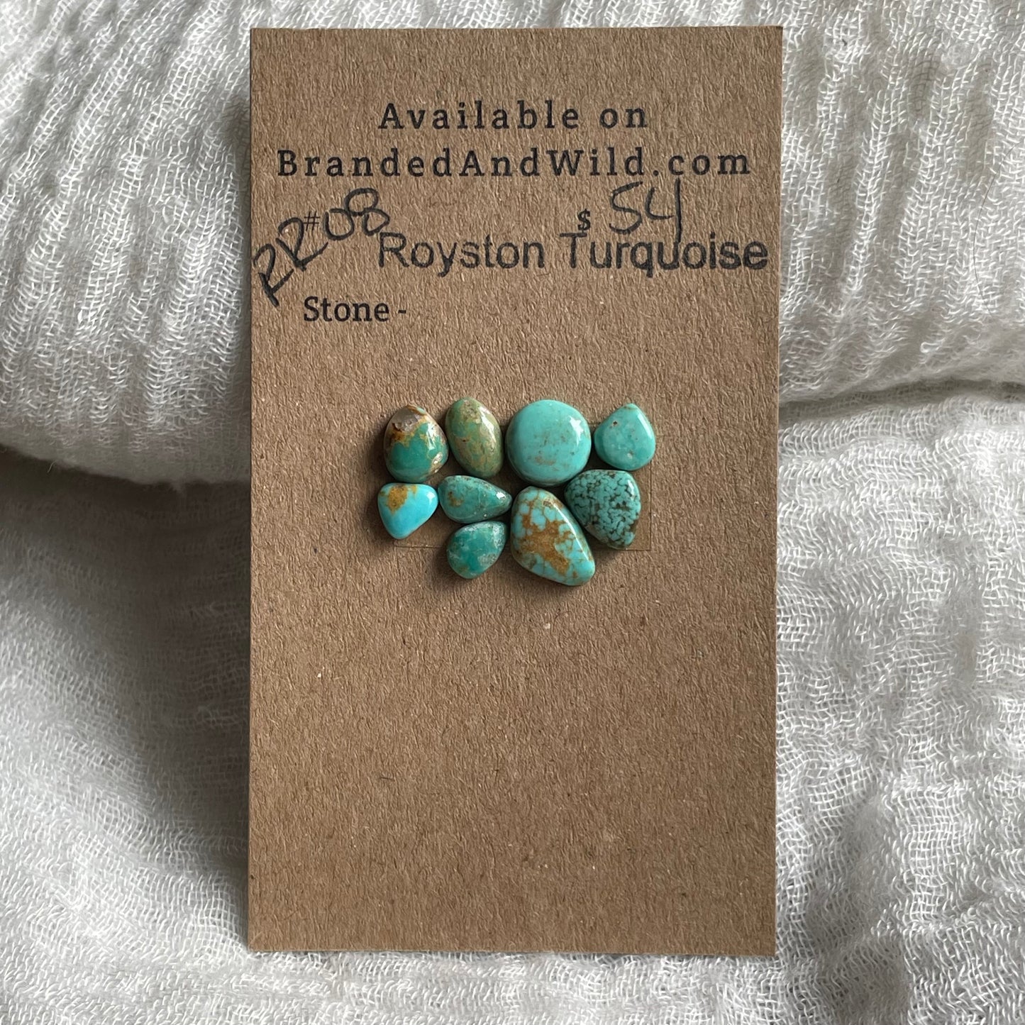 Royston Turquoise cabochon - RR08 834C5249-BE0B-4405-8295-3FC2B35AAB0D Brandedandwild.com