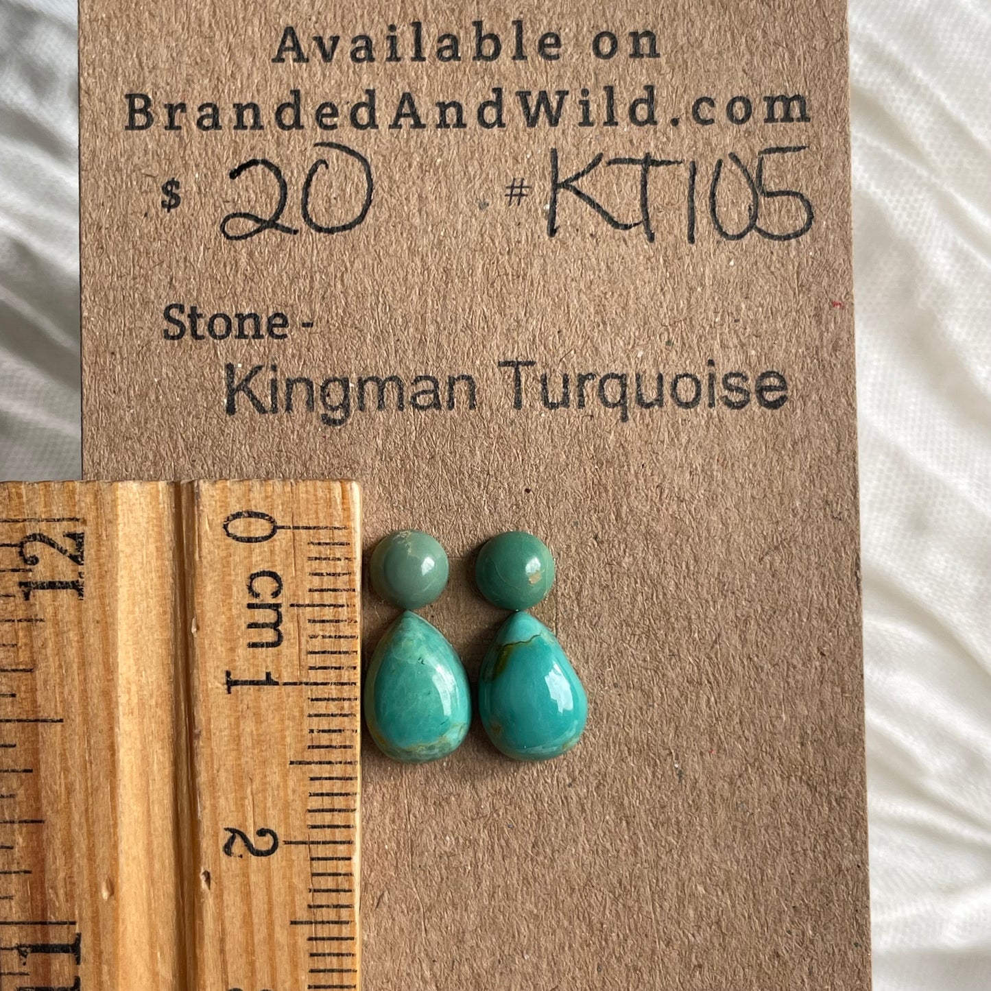 Kingman Turquoise Cabochon - KT105 834ECD59-46DA-4155-9626-37795BA2D8C0 Brandedandwild.com
