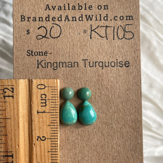 Kingman Turquoise Cabochon - KT105 834ECD59-46DA-4155-9626-37795BA2D8C0 Brandedandwild.com