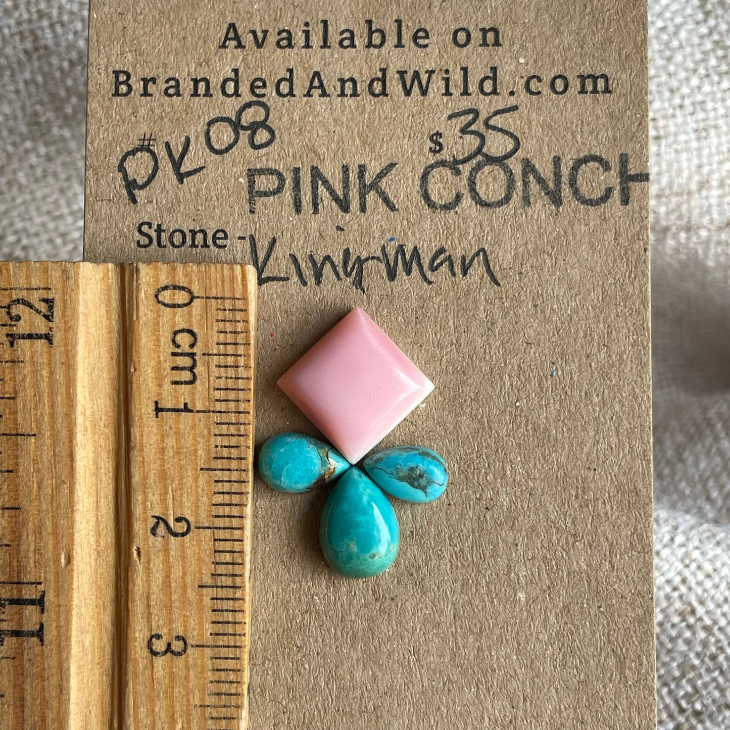 Pink Conch / Kingman Cabochon - PK08