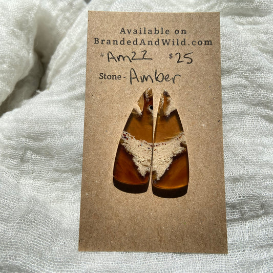Amber Cabochon AM22 8381F87F-6FE0-4E85-8770-EA1027DEFA56 Brandedandwild.com