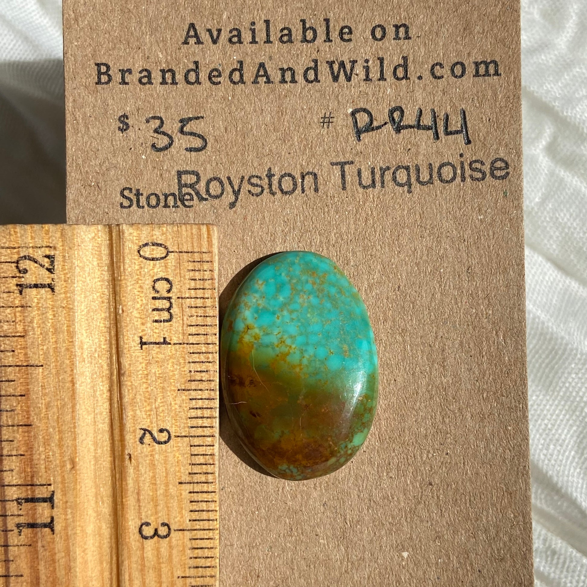 Royston Ribbon Turquoise Cabochon RR44 83A5DC1D-B176-4783-A26F-6E97A4392D00 Brandedandwild.com