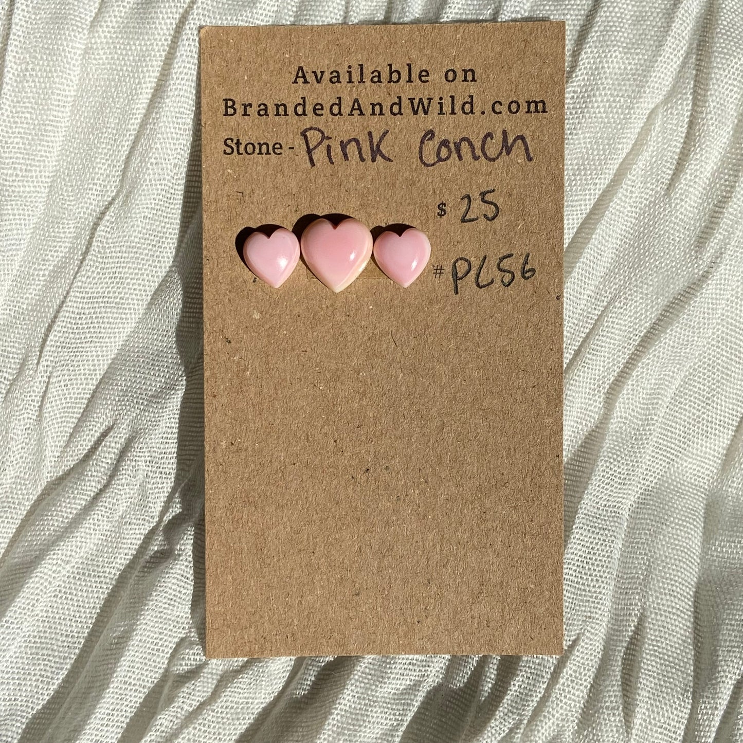 Pink Conch Cabochon - PC56 83AF046D-02C2-48F1-8912-6219CC489B7A Brandedandwild.com