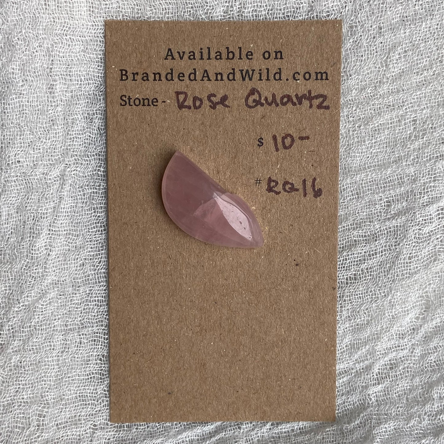Rose Quartz Cabochon - RQ16