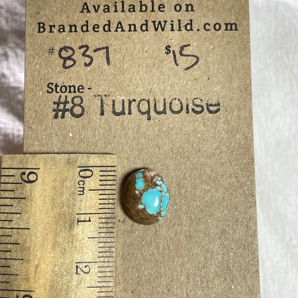 #8 Turquoise Cabochon - 837 83BEE4FD-3ABF-4149-999F-39E4B1678894 Brandedandwild.com