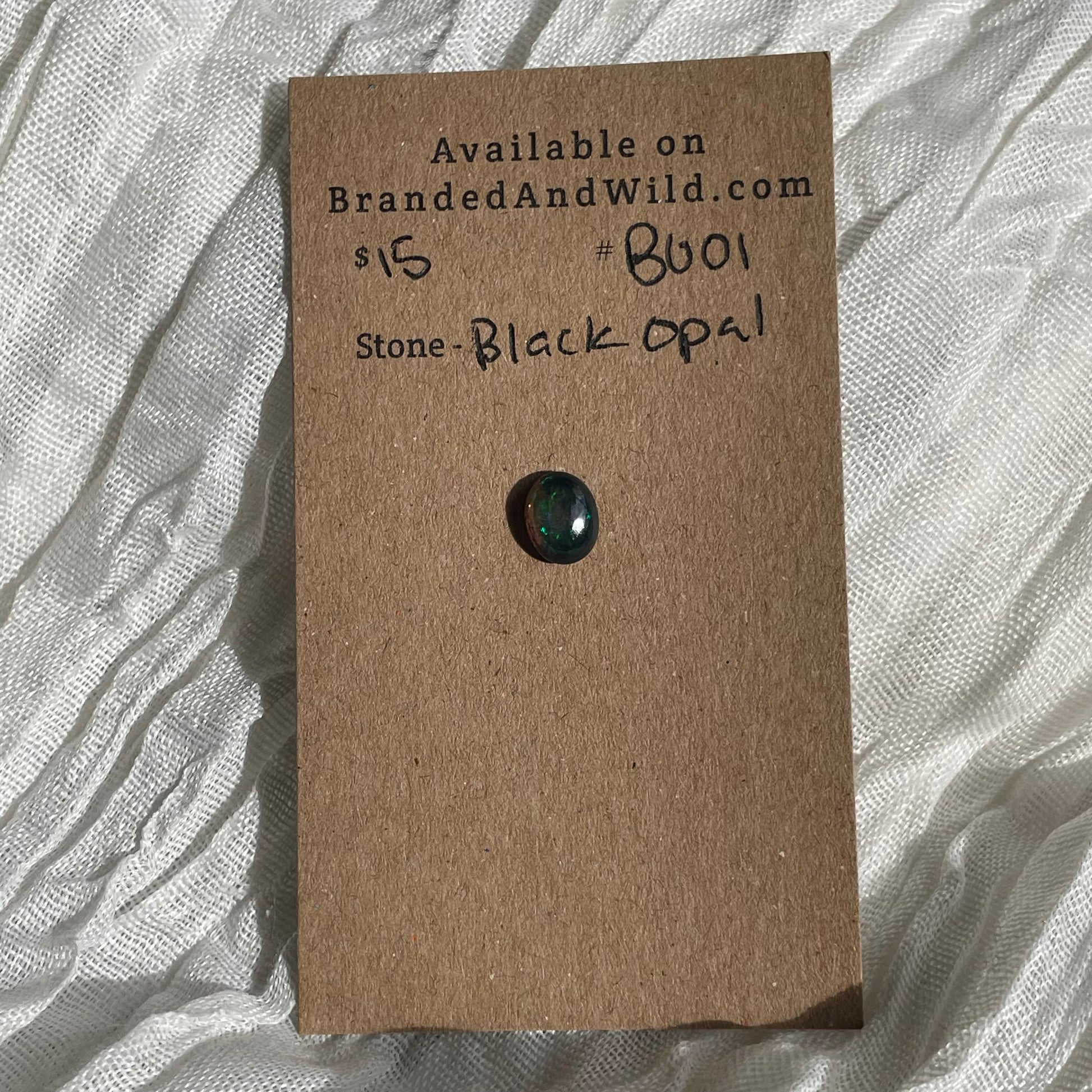 Black Opal - Cabochon - B001 8406E83B-DC18-41FD-AA6F-51A8996D9A89 Brandedandwild.com