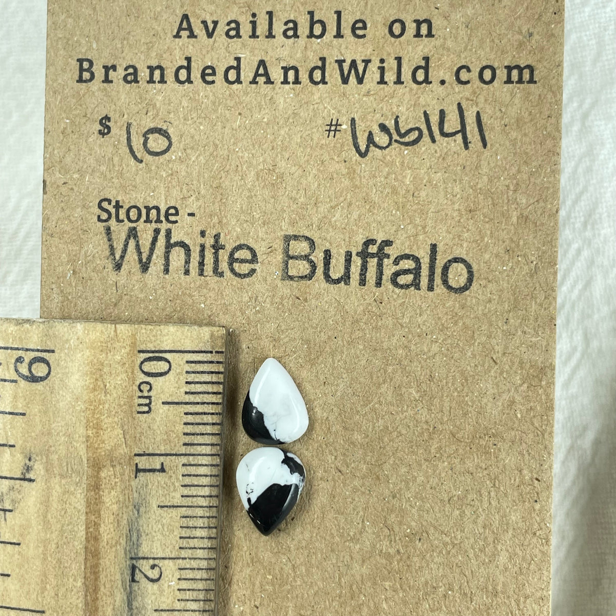 White Buffalo Cabochon - WB141 84205ECA-7CBD-42F8-9777-01AE97B0642B Brandedandwild.com