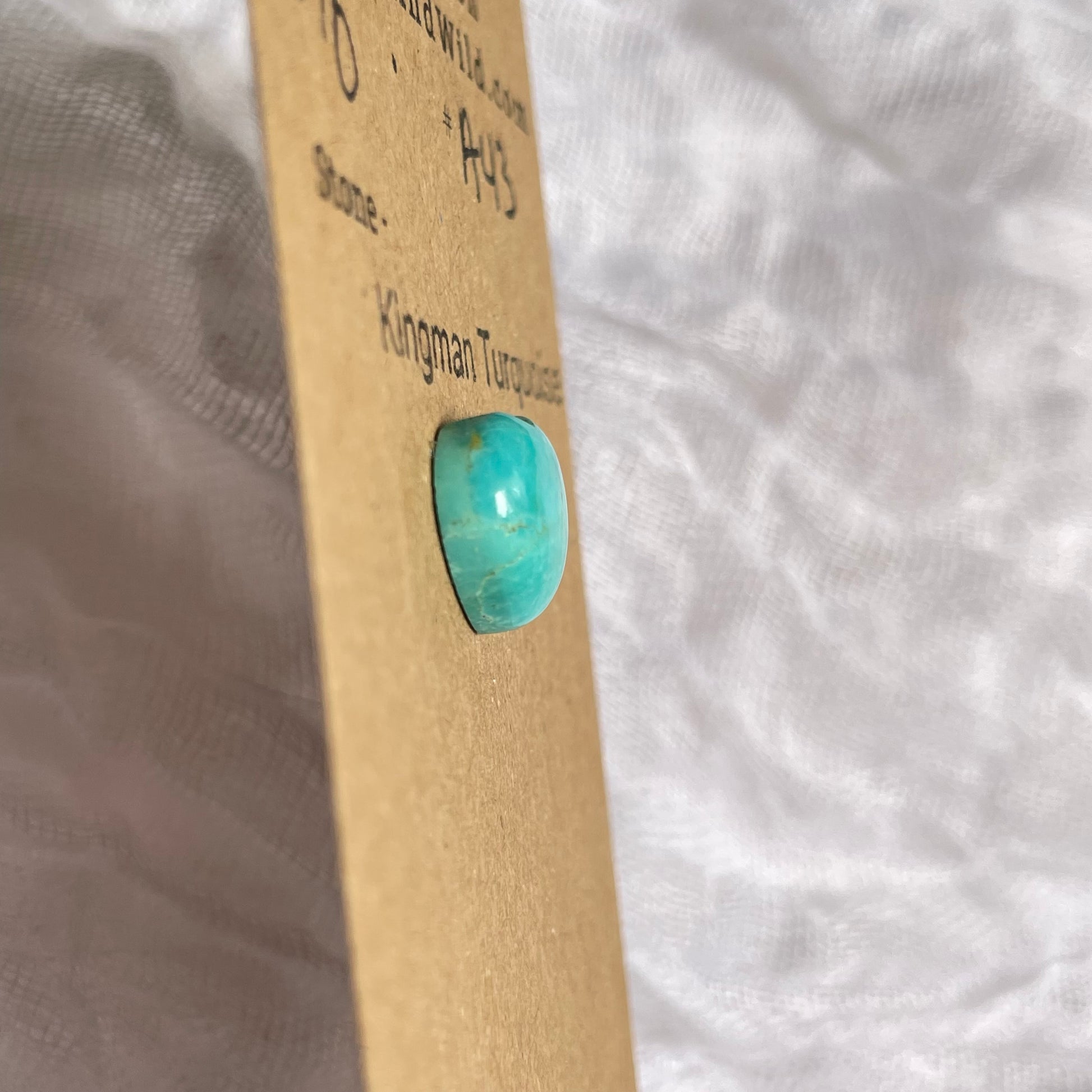 Kingman Turquoise Cabochon - KT43 8427FE81-711B-4BD5-960F-E15F977ED61E Brandedandwild.com