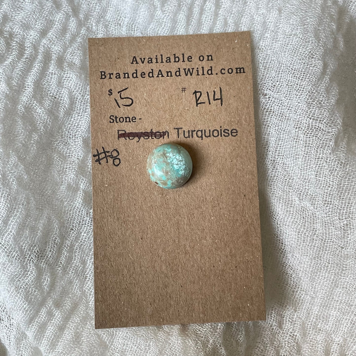 #8 Turquoise Cabochon - R14 842E09F2-3667-458B-94AF-78B7C206F4D0 Brandedandwild.com