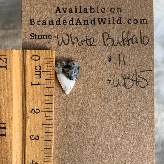 White Buffalo Cabochon - WB45
