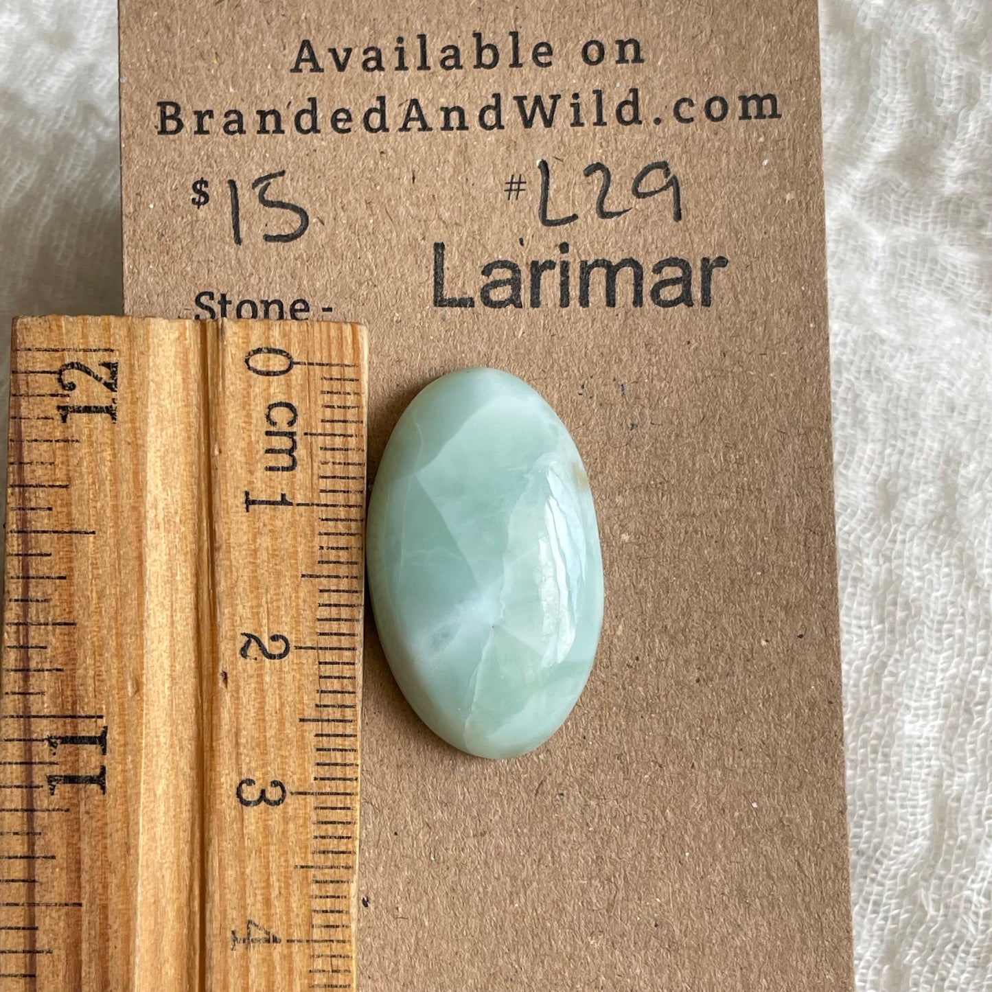 Larimar Cabochon - L29 844F6021-1B55-4FAF-B9E8-930201EB70EA Brandedandwild.com