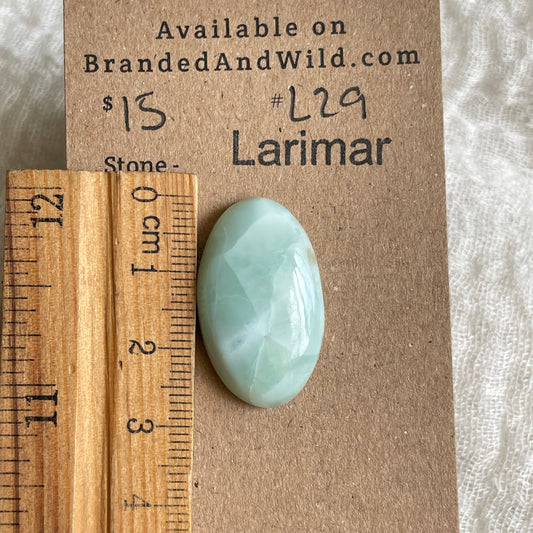 Larimar Cabochon - L29 844F6021-1B55-4FAF-B9E8-930201EB70EA Brandedandwild.com