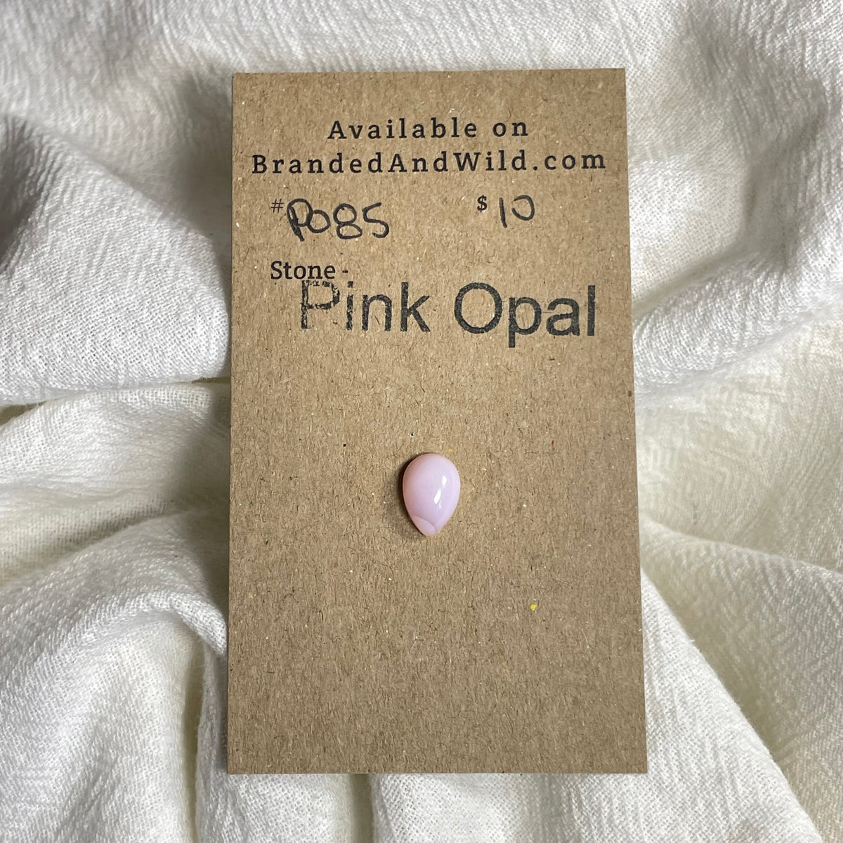 Pink Opal Cabochon - PO85 8459D985-F716-4D20-82E8-2D7975C583C0 Brandedandwild.com