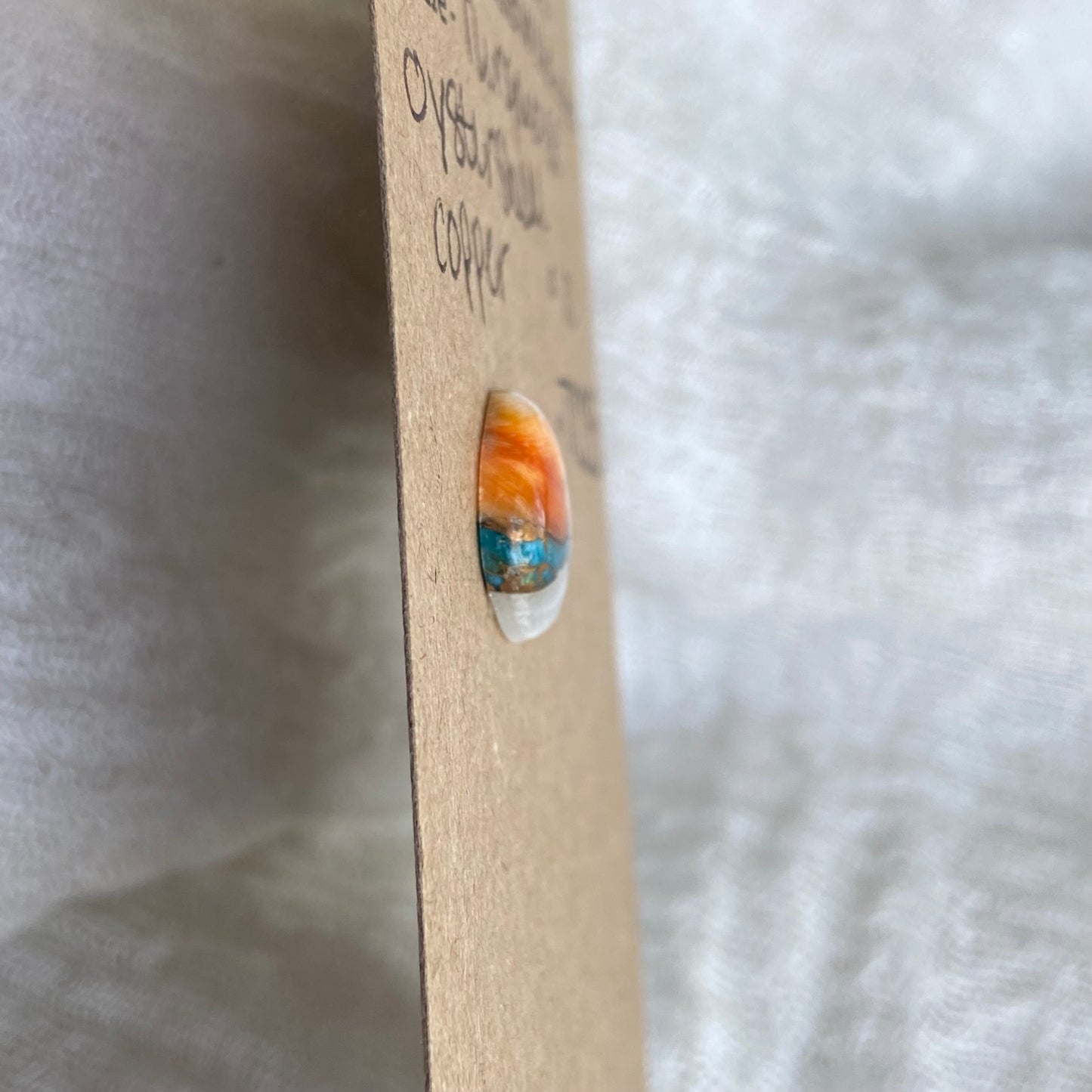 Turquoise, Oystershell, Copper Cabochon - TOC83