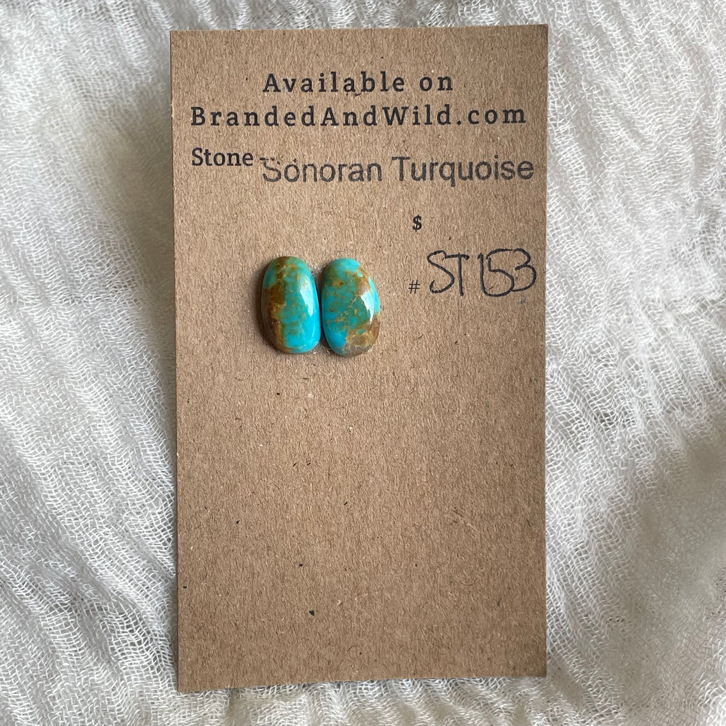 Sonoran Turquoise Cabochon - ST153 84700686-7F01-452B-A006-2361ECD7E082 Brandedandwild.com