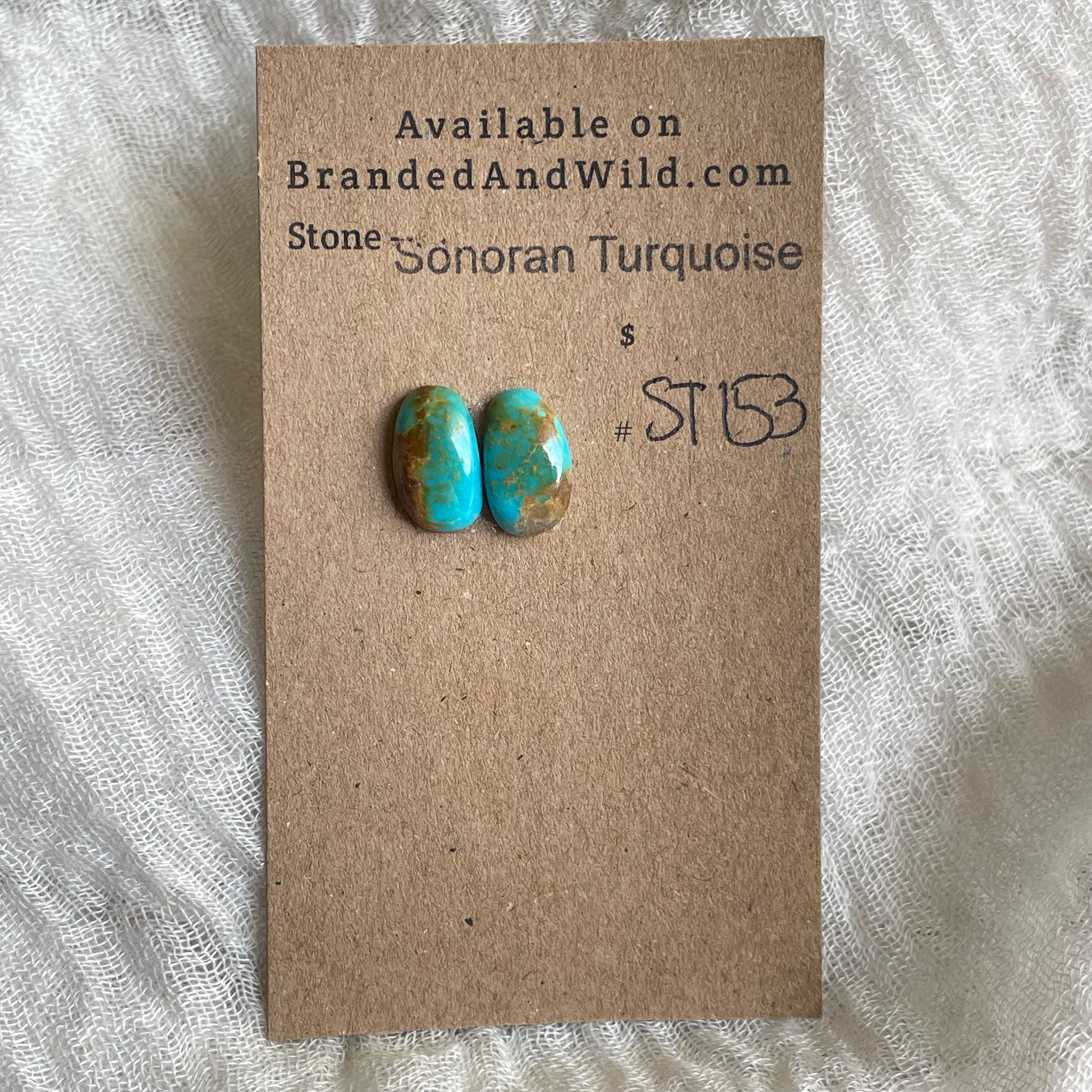 Sonoran Turquoise Cabochon - ST153 84700686-7F01-452B-A006-2361ECD7E082 Brandedandwild.com