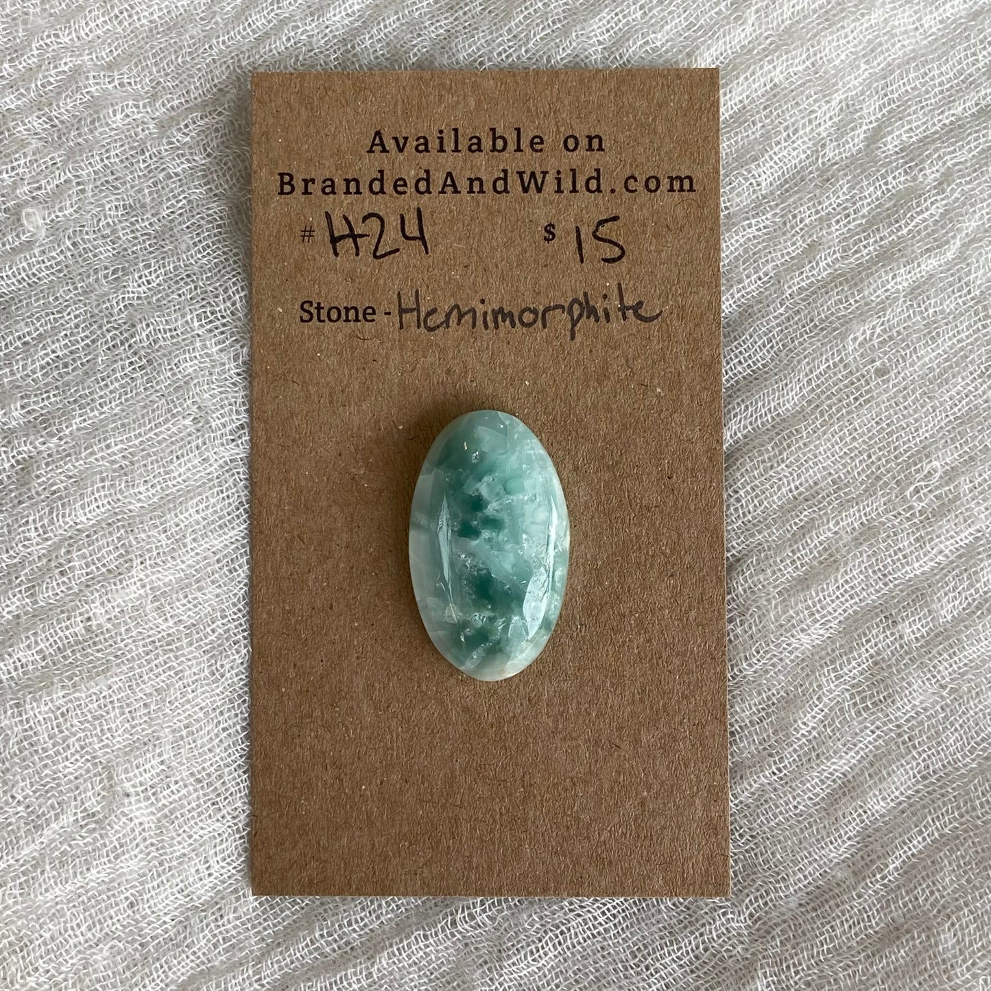 Hemimorite Cabochon - H24