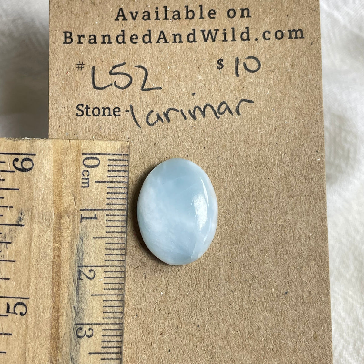 Larimar Cabochon - L52 84B35D32-730A-429C-9223-9C8BA978ACAF Brandedandwild.com