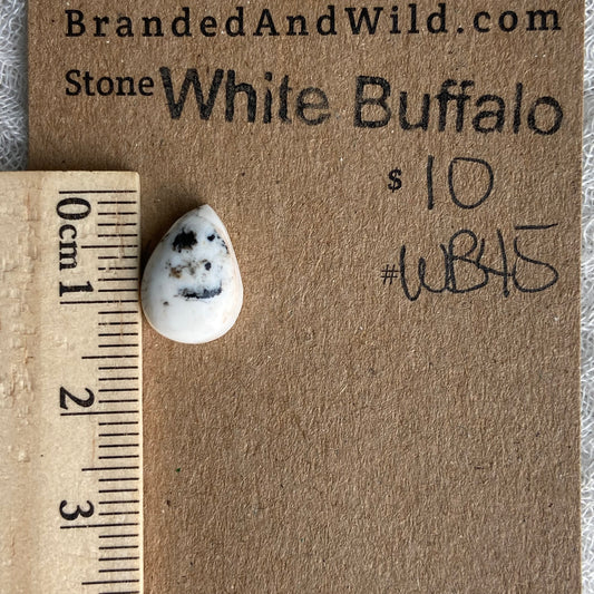 White Buffalo Cabochon - WB45