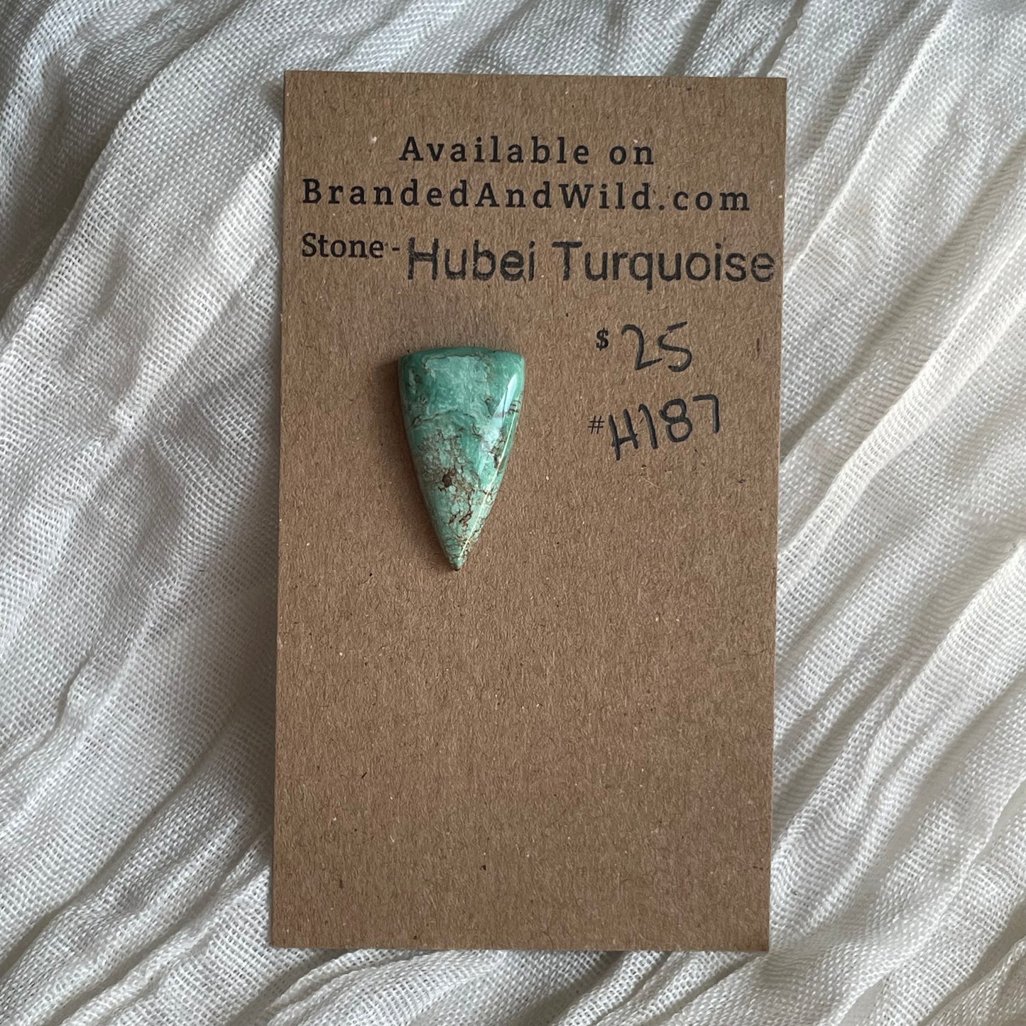Hubei Turquoise Cabochon - H187 84D6E909-F8BA-4ED4-8E8E-621528780E3F Brandedandwild.com