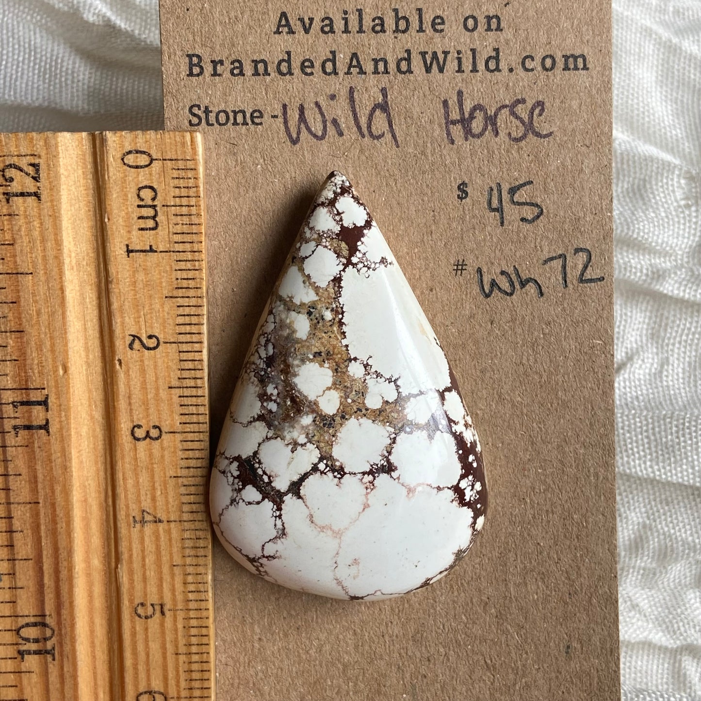 Wild Horse Cabochon - WH72 84EEED9F-19A1-43B0-A326-EDDCB1D572AB Brandedandwild.com