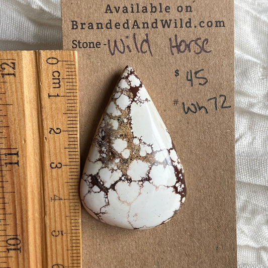 Wild Horse Cabochon - WH72 84EEED9F-19A1-43B0-A326-EDDCB1D572AB Brandedandwild.com