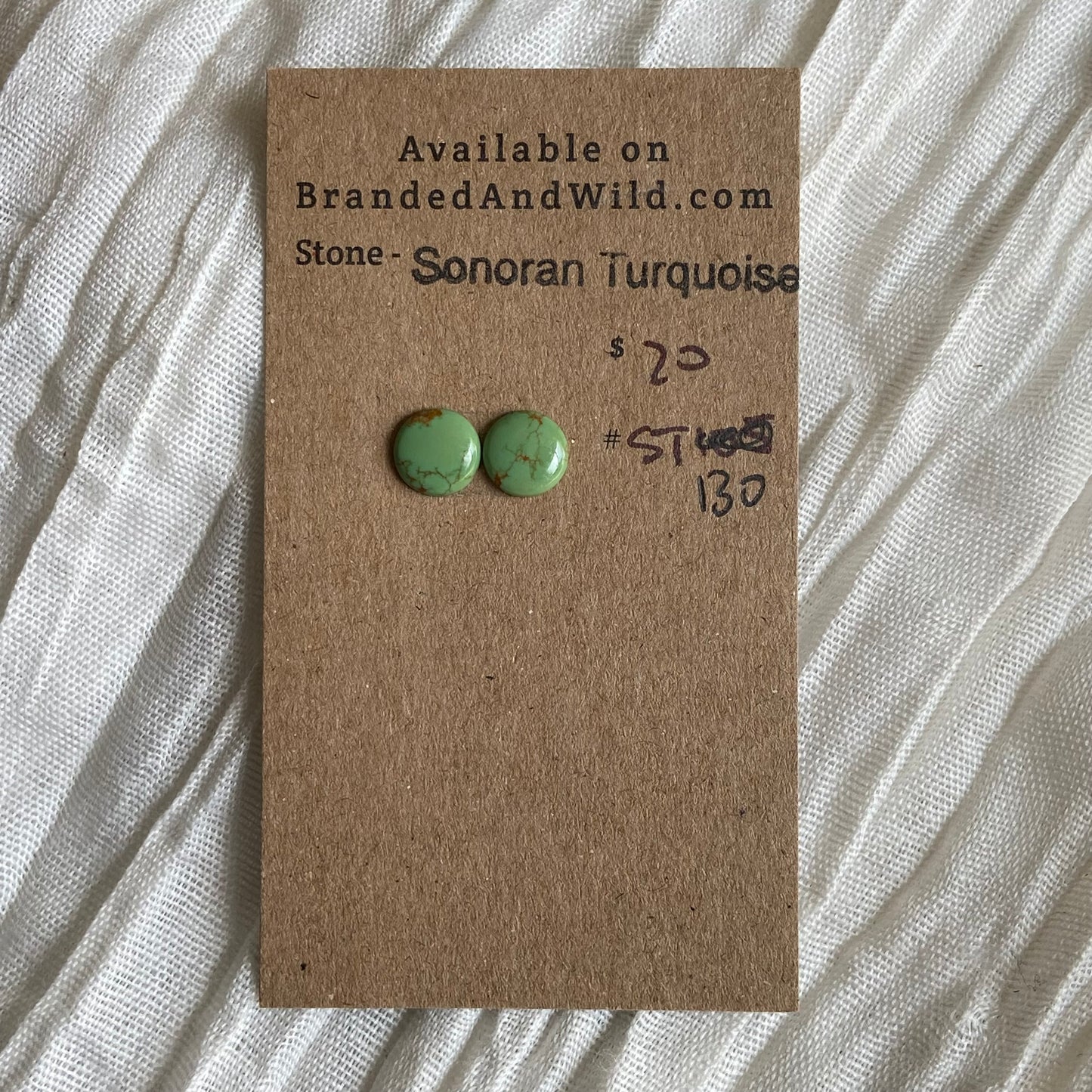 Sonoran Turquoise Cabochon - ST130 84FFAC44-E6F4-4663-B095-77C210E086A8 Brandedandwild.com