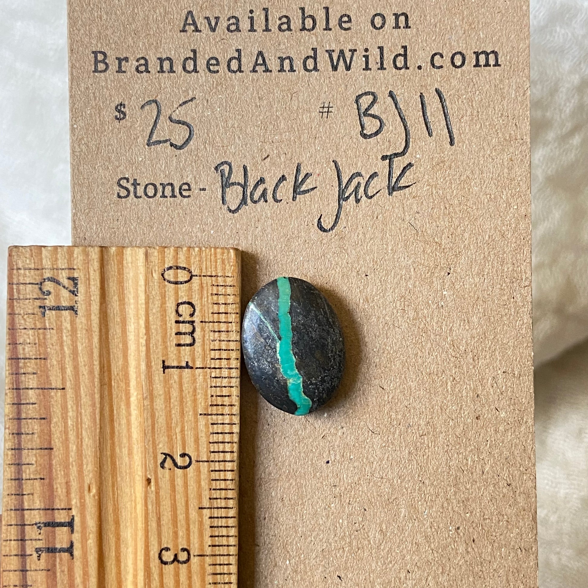Black Jack Cabochon - BJ11 8556D228-091F-4779-813A-0A588A6AFA7D Brandedandwild.com