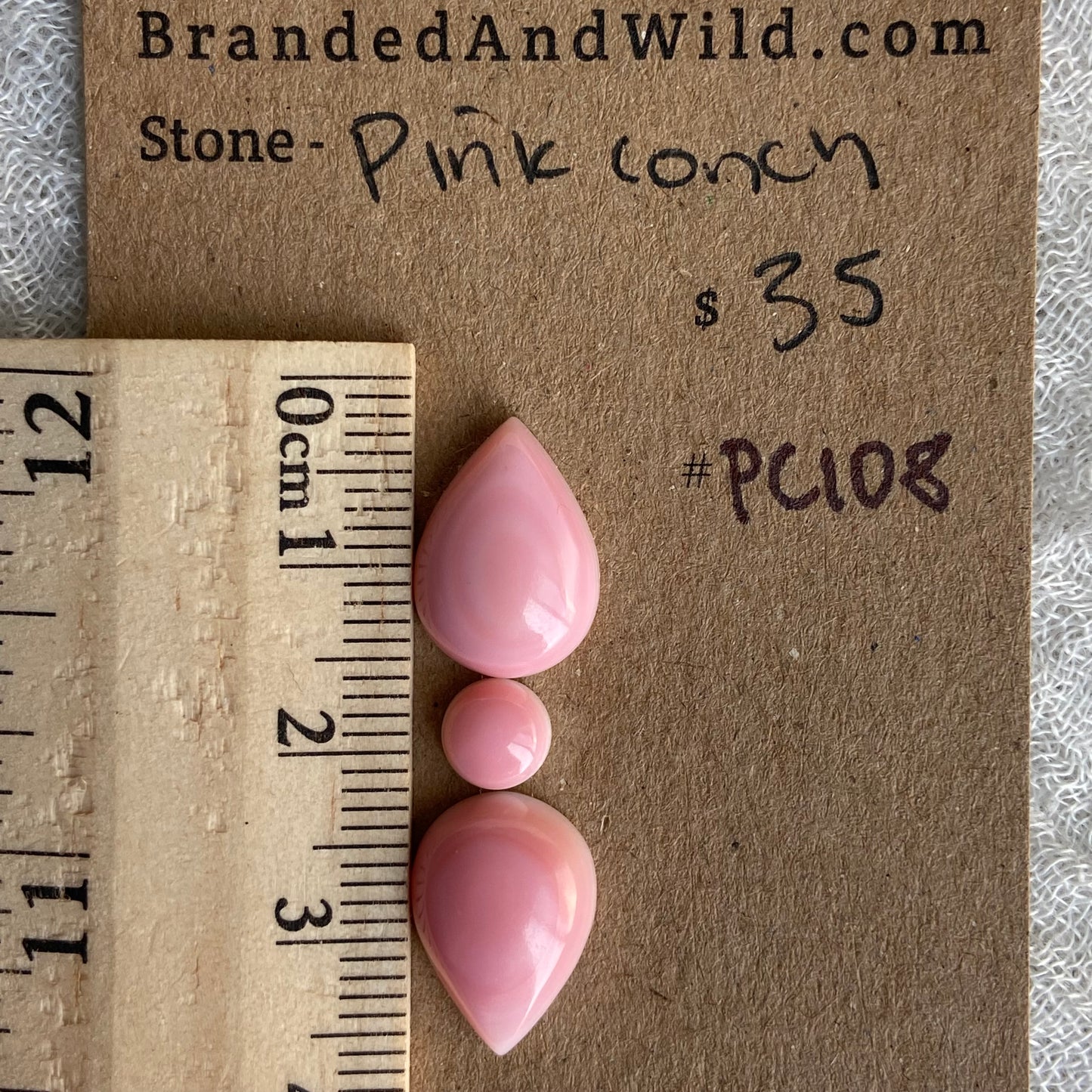 Pink Conch Cabochon - PC108