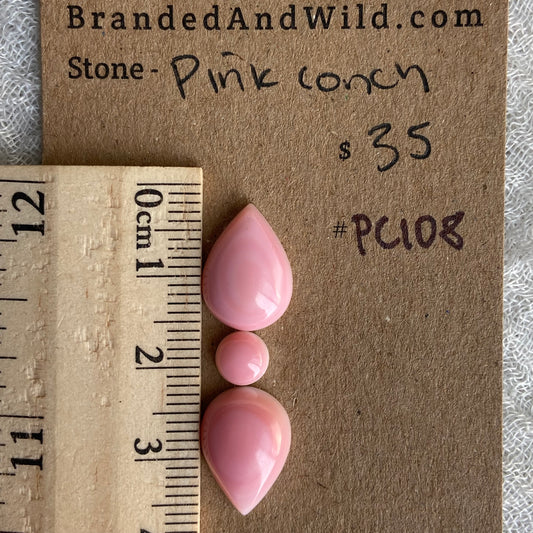 Pink Conch Cabochon - PC108