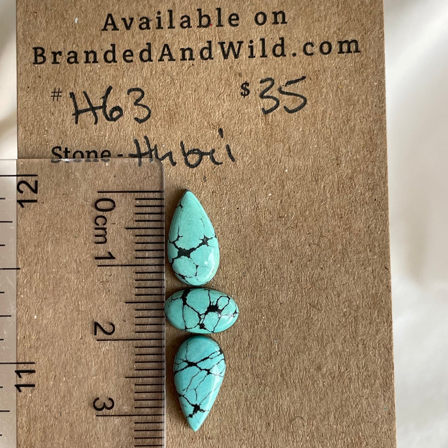 Hubei Turquoise Cabochon - H63 855BD009-B8BB-465A-9125-BAA1EAEFE9C5 Brandedandwild.com