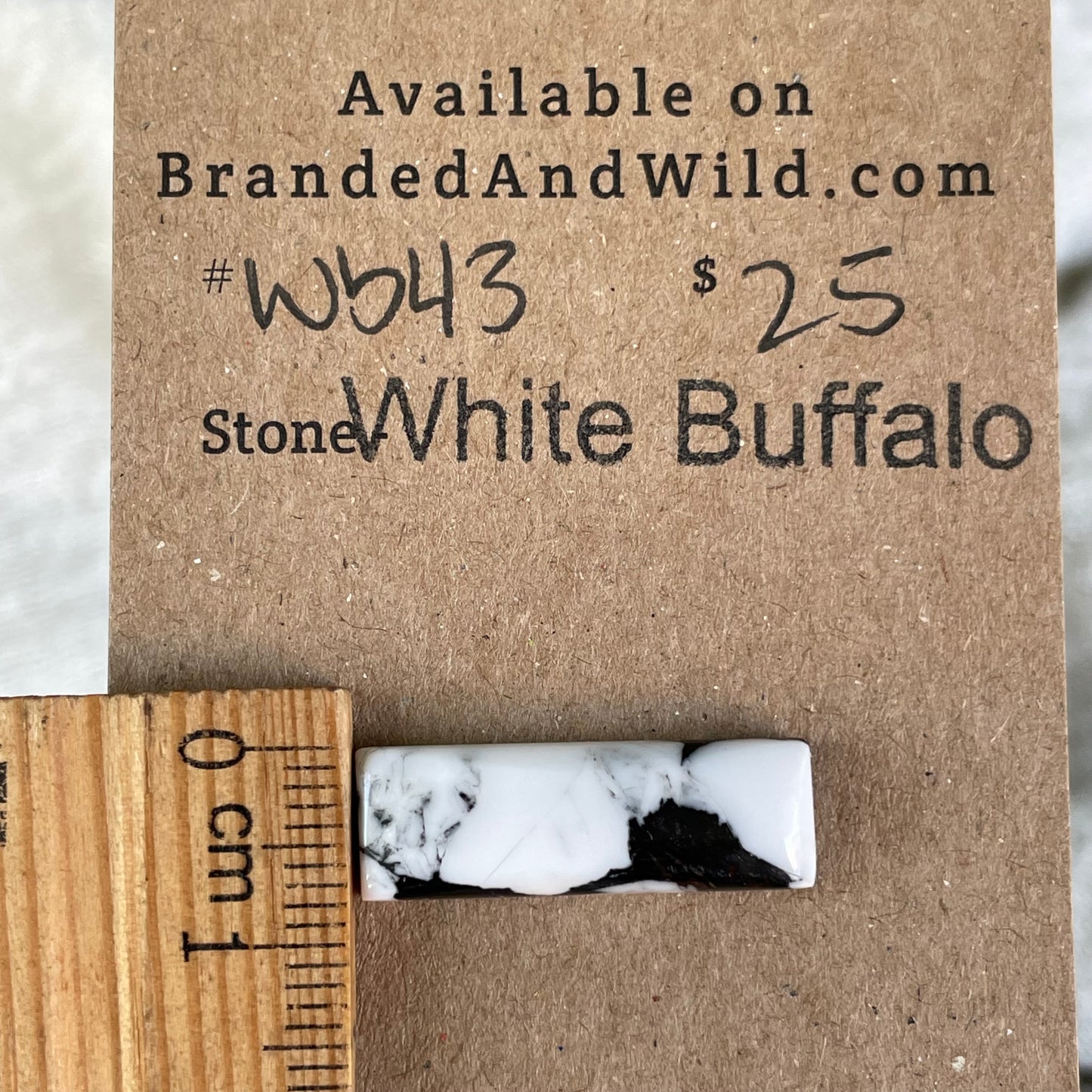 White Buffalo Cabochon - WB43