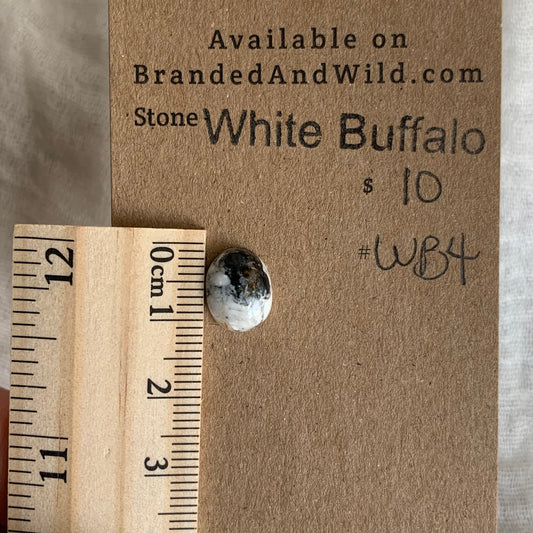White Buffalo Cabochon - WB4
