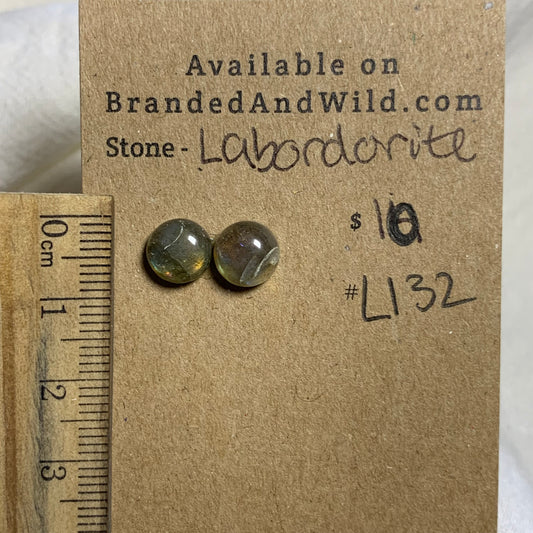 Labradorite Cabochon - L132 8589E4BF-65B1-4822-B644-89342AE82611 Brandedandwild.com