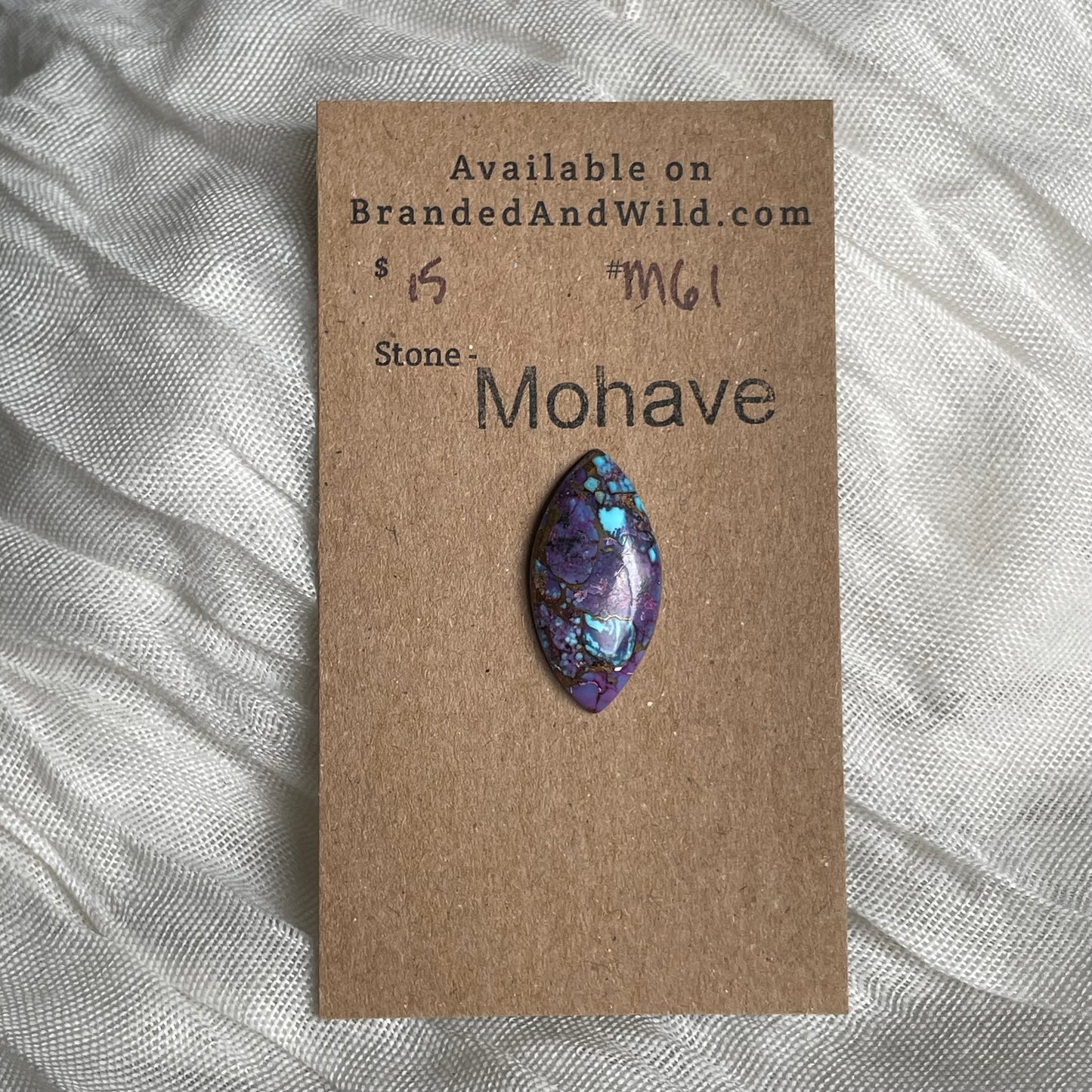 Mohave Cabochon - M61 Cabochon 859119BD-CCEE-464B-81F5-CC353F84D784 Brandedandwild.com