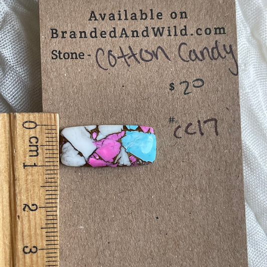Cotton Candy Cabochon - CC17 8591E2BC-4754-4547-9102-0A25A898AACE Brandedandwild.com