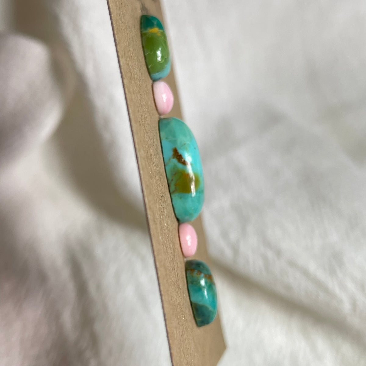 Pink Conch / Kingman Turquoise Cabochon - PK72 85984A82-E1BB-410E-B89C-E9CF613E3CB3 Brandedandwild.com