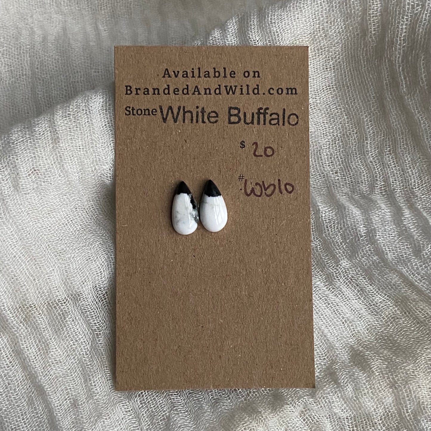 White Buffalo Cabochon - WB10