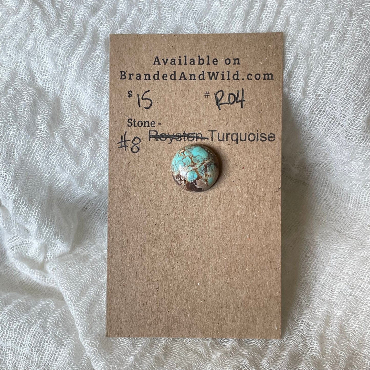#8 Turquoise Cabochon - R04 85AD49E0-CC99-42D5-B21C-AEBFC619A48B Brandedandwild.com