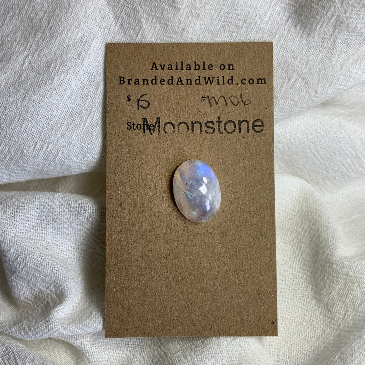 Moonstone Cabochon - MS06 85B07AD8-7129-4CF5-92CC-6BF3207B8736 Brandedandwild.com