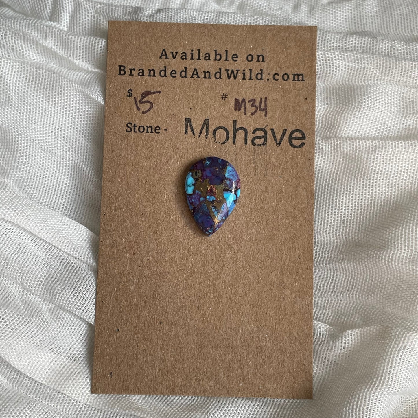 Mohave Cabochon - M34 Cabochon 85D376D3-86E3-4B19-A35C-5DA9CE72F9B7 Brandedandwild.com