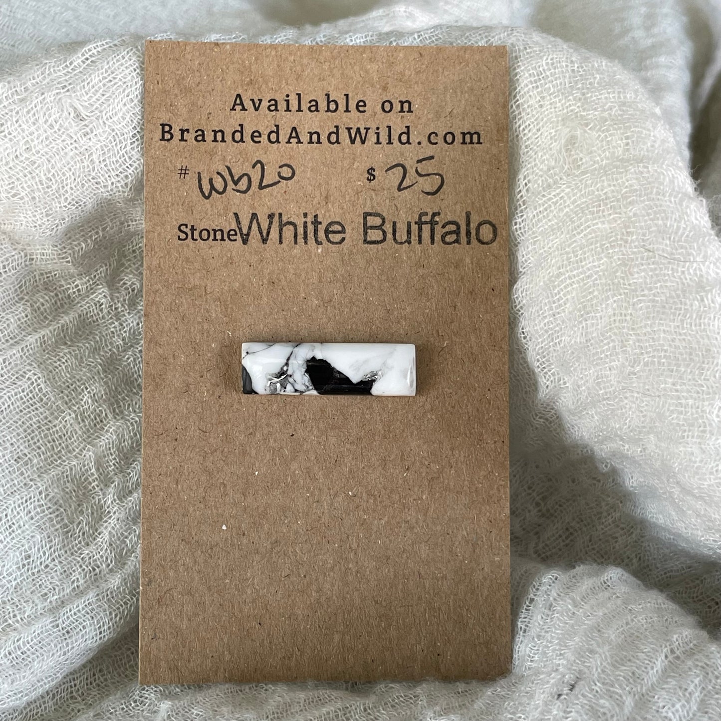 White Buffalo Cabochon - WB20