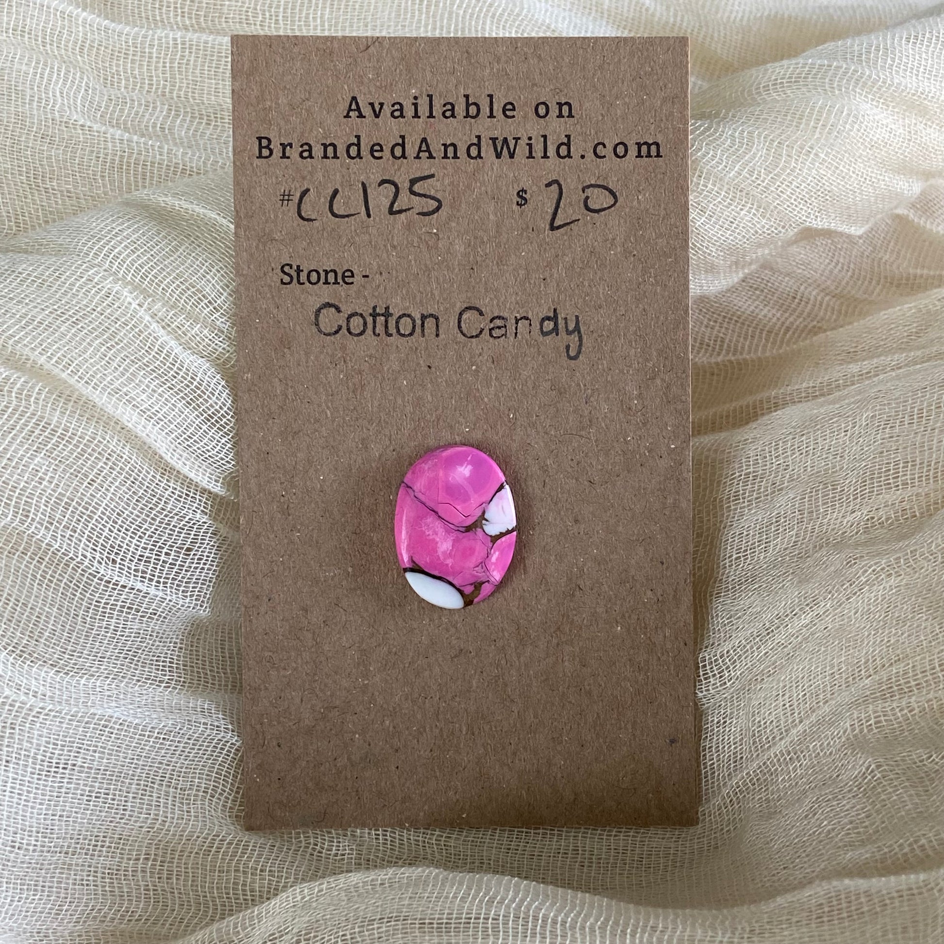 Cotton Candy Cabochon - CC125 86255E98-7DCA-4B16-992C-797A4C3120F3 Brandedandwild.com