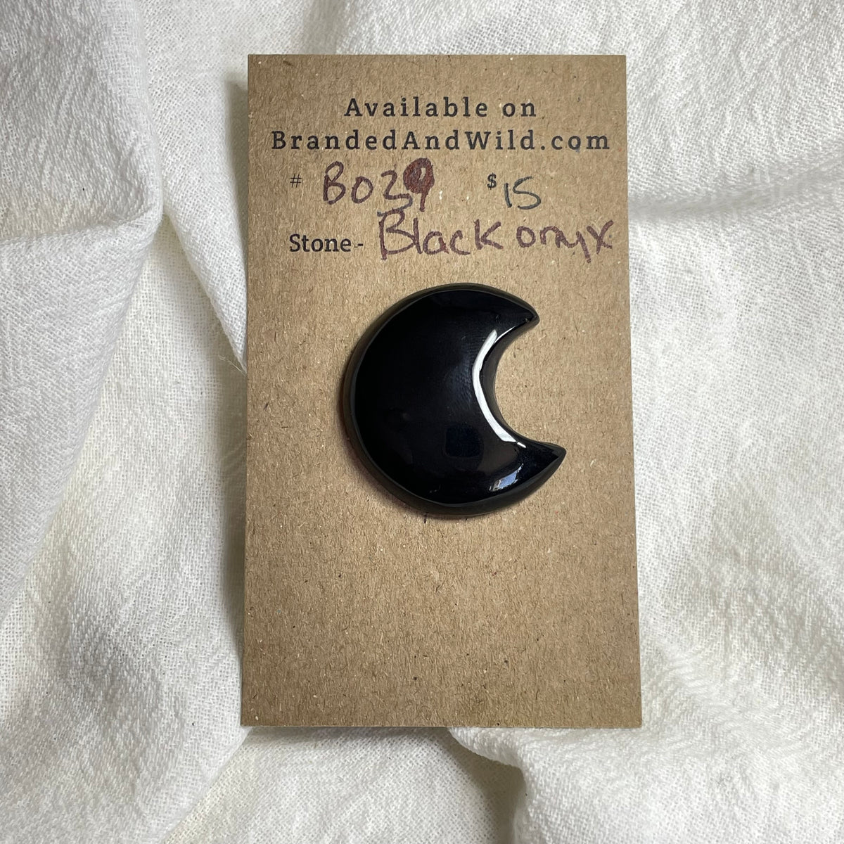 Black Onyx - Cabochon - B039 8655A19E-58E2-4178-A275-43B0ECE54140 Brandedandwild.com
