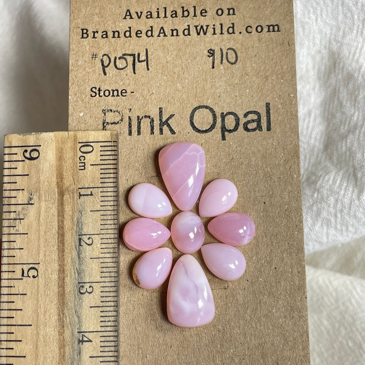 Pink Opal Cabochon - PO74 865A4250-F057-44A9-90E1-117607B4E833 Brandedandwild.com