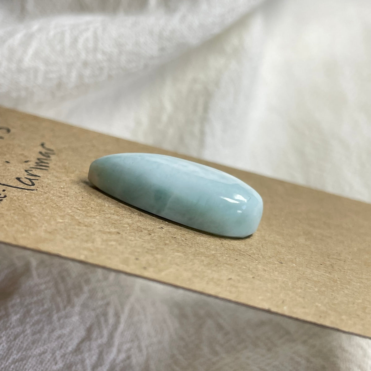 Larimar Cabochon - L41 867BB8D6-BD5A-47B8-8E7A-7C7E674DA480 Brandedandwild.com